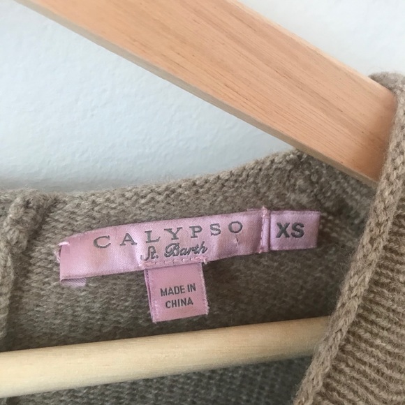 Calypso St Barth cashmere beige sweater - Picture 5 of 10